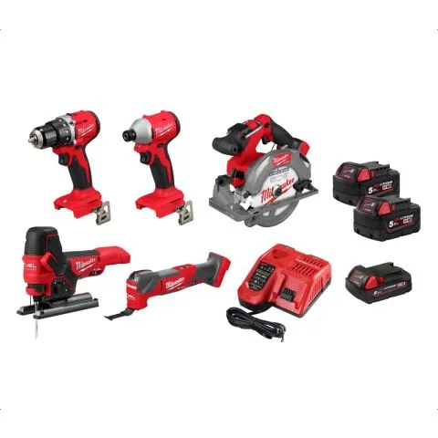 Rea FPP5AB-523B Milwaukee Kombikit med batteri och laddare